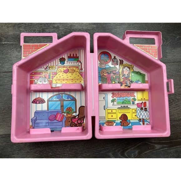 Vintage knickerbocker dolly pops pink doll house/dolls/accessories - Picture 3 of 9
